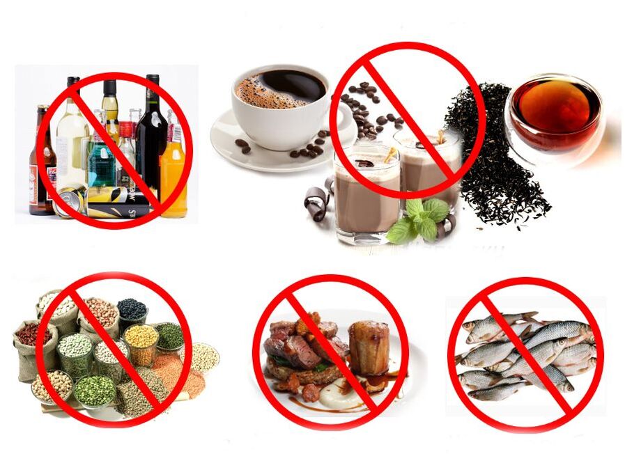 forbidden foods for gout