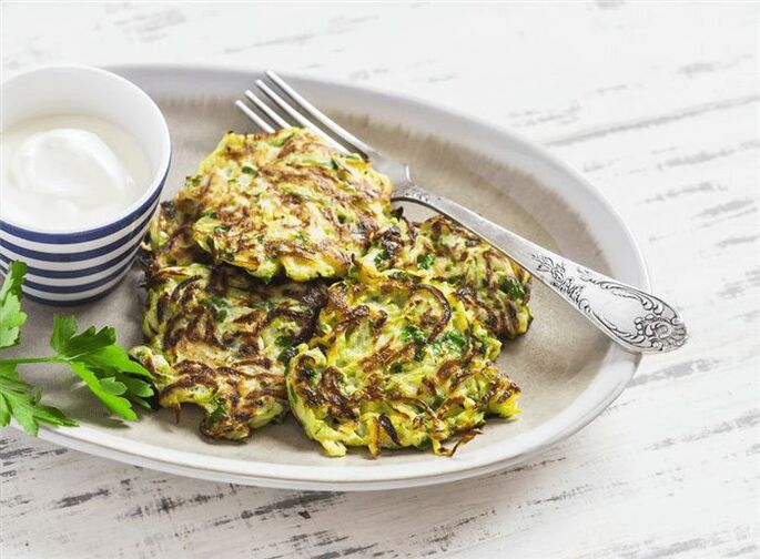 Zucchini pancakes