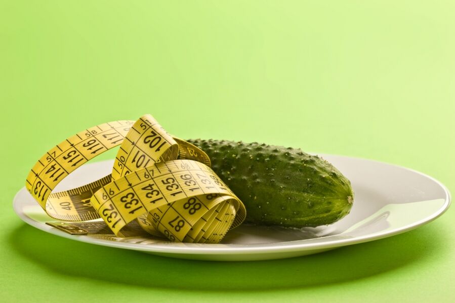 Cucumbers for weight loss.