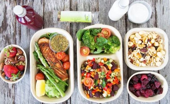 Useful menu to lose weight